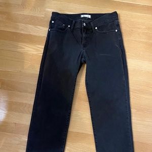 Madewell Perfect Vintage Straight Gray/Black Jeans sz28